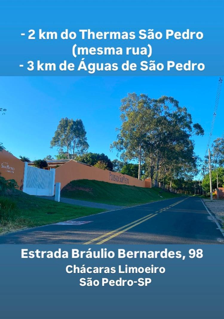 Pousada San Pietro - 2 Km Thermas Sao Pedro  Kültér fotó
